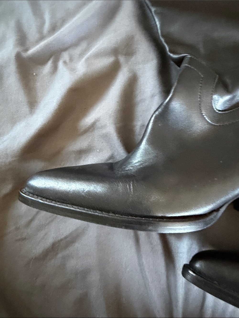 NWT Black Zara heeled Pointed Toe Ankle Cowboy Boots Botin Size 8.5 - Picture 7 of 13